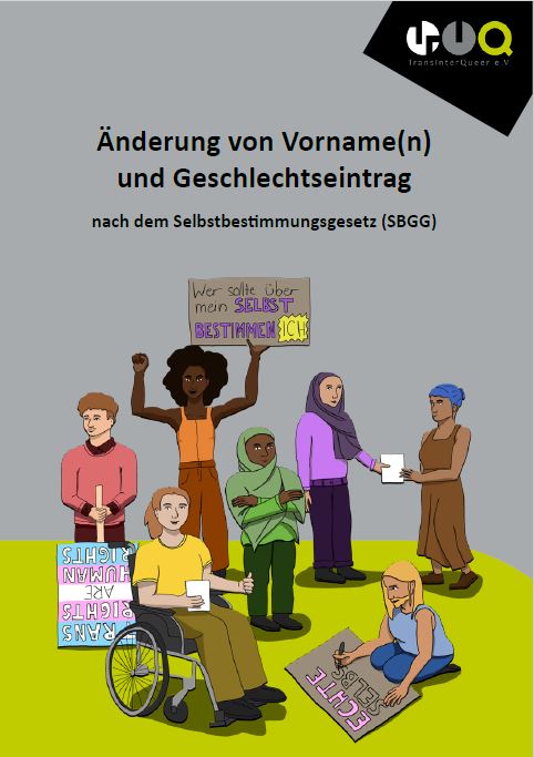 Out now, available in German: Booklet on how to change first name(s) and gender marker in Germany (Self Determination Law)